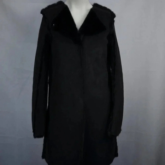 Faux Suede With fur lining Coat - Picture 3 of 4